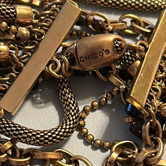 Chico’s multi layer gold-tone bracelet - Picture 4 of 7